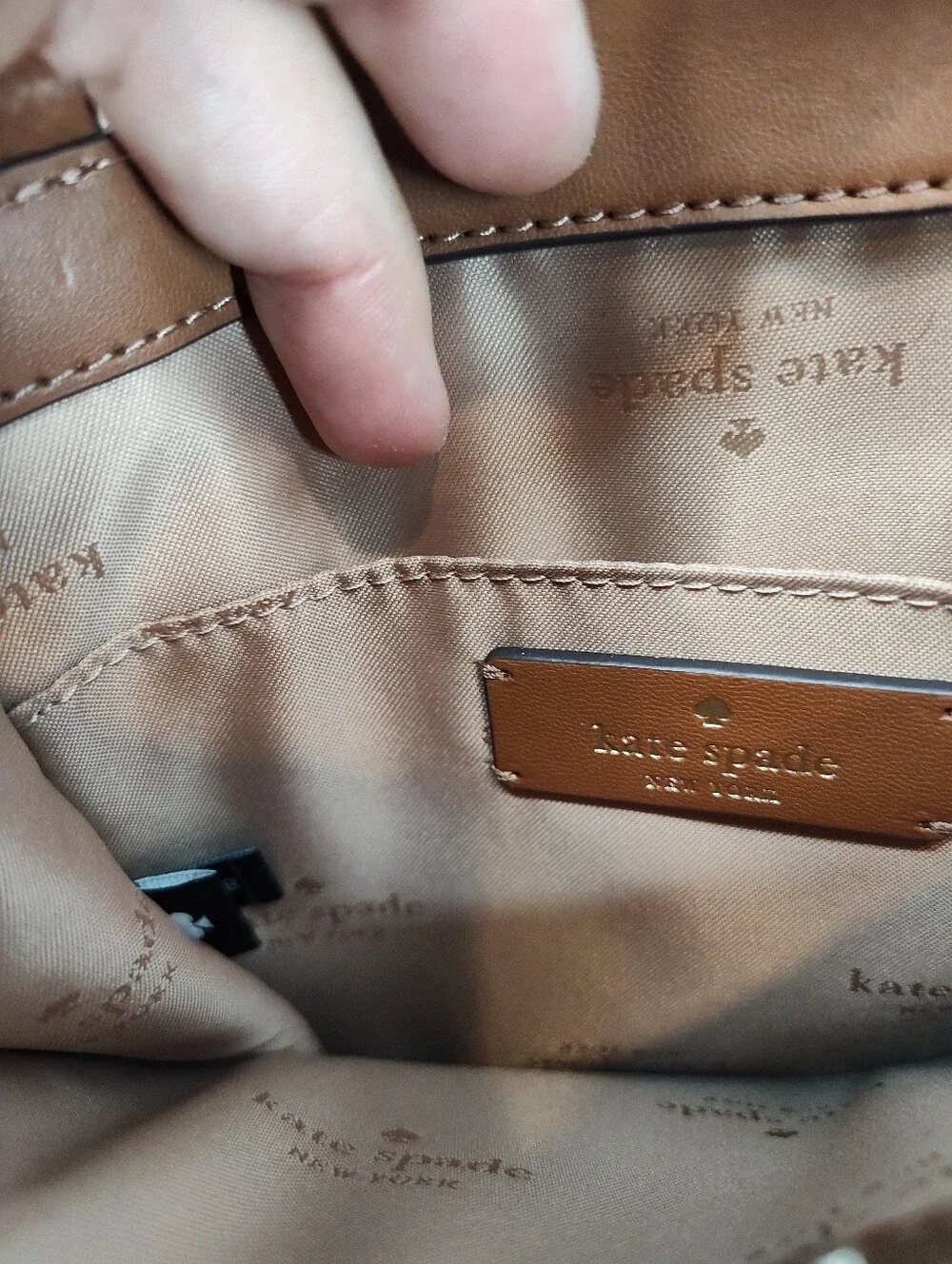 kate spade structured pebbled
